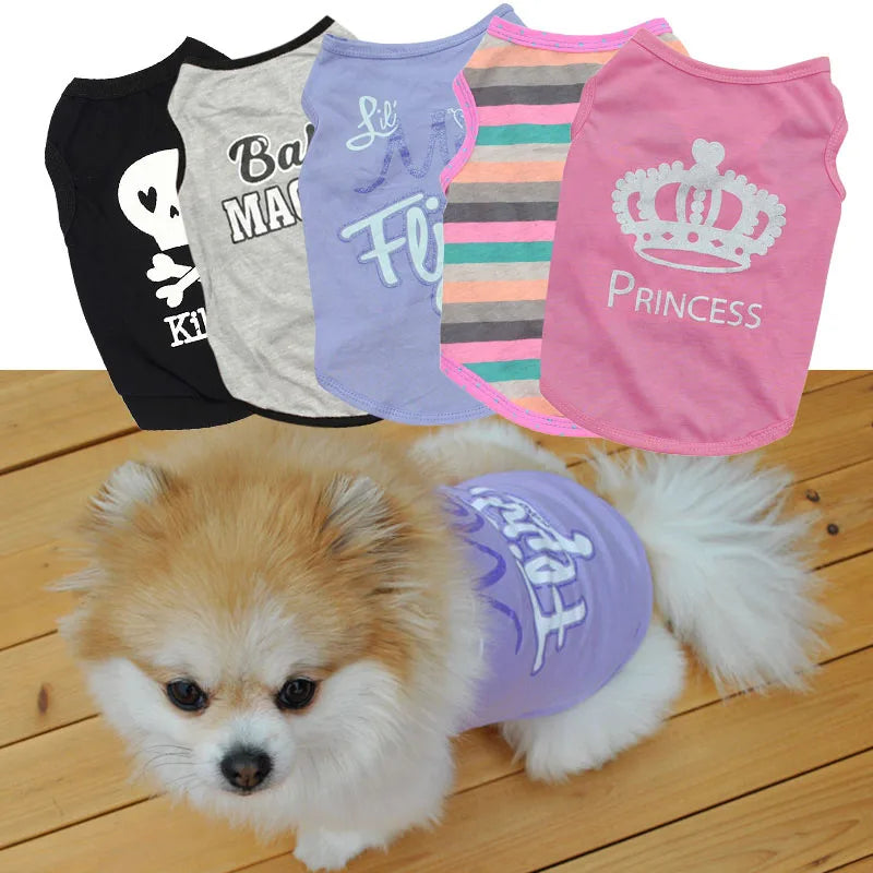 Pet Dog Sleeveless Thin T-shirt - PuppiPaw