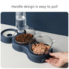 Pet Dog Double No-Spill Bowls Dogs Food Dispenser - PuppiPaw