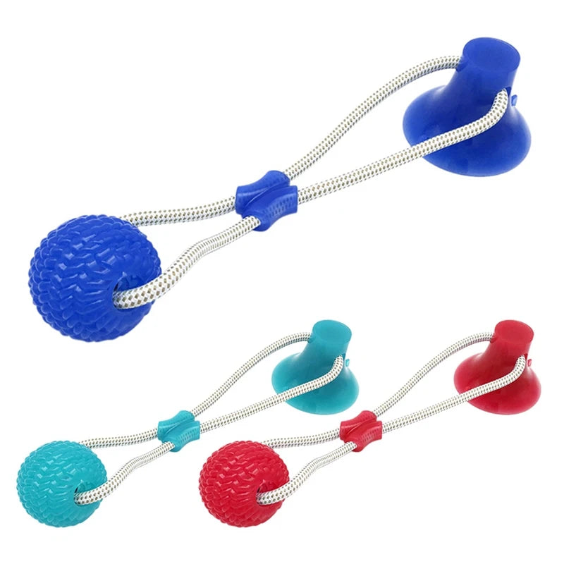 Interactive Pet Dog Suction Cup Push TPR Ball - PuppiPaw