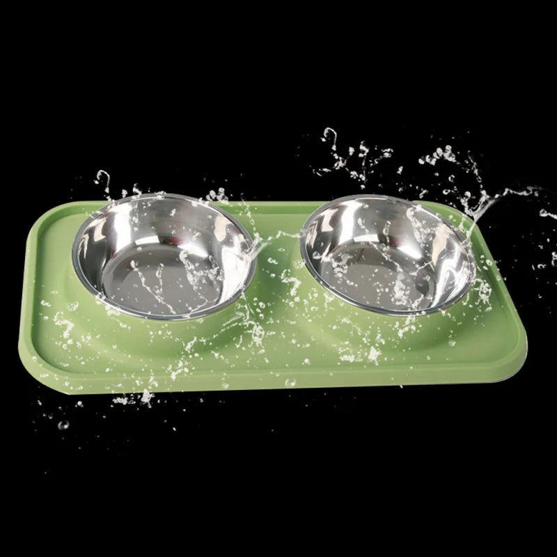 Pet Dog Anti-skidding Double Bowl - PuppiPaw