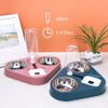 500ML Pet Dog Feeder Bowl With Water Bottle Automatic - PuppiPaw