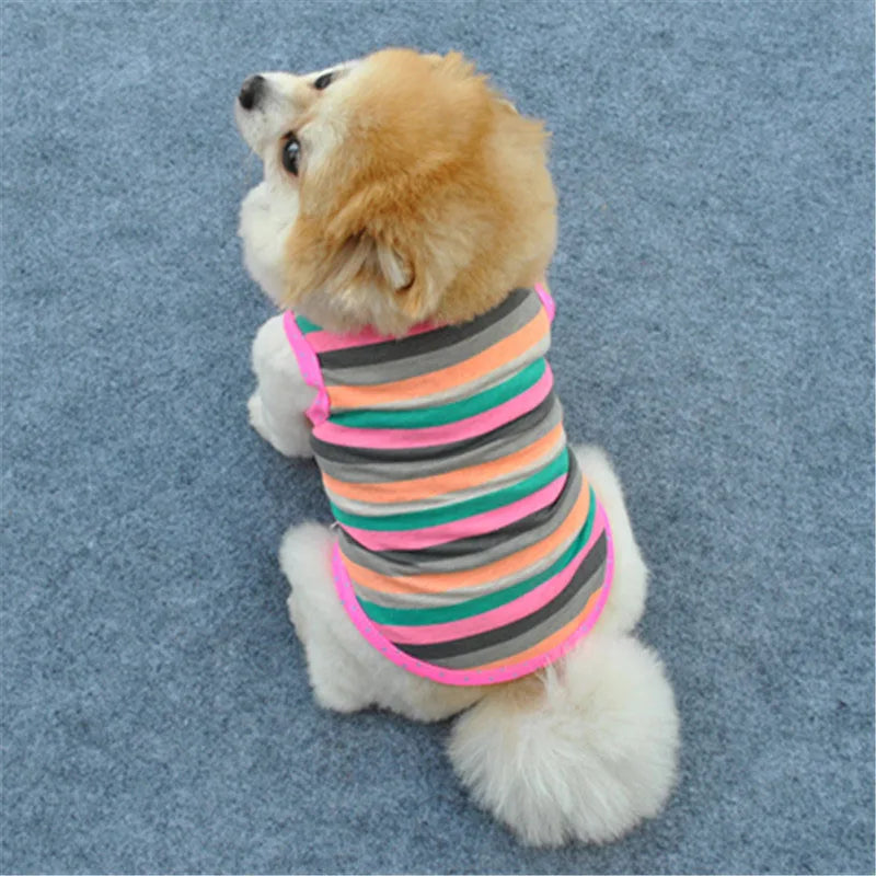 Pet Dog Sleeveless Thin T-shirt - PuppiPaw