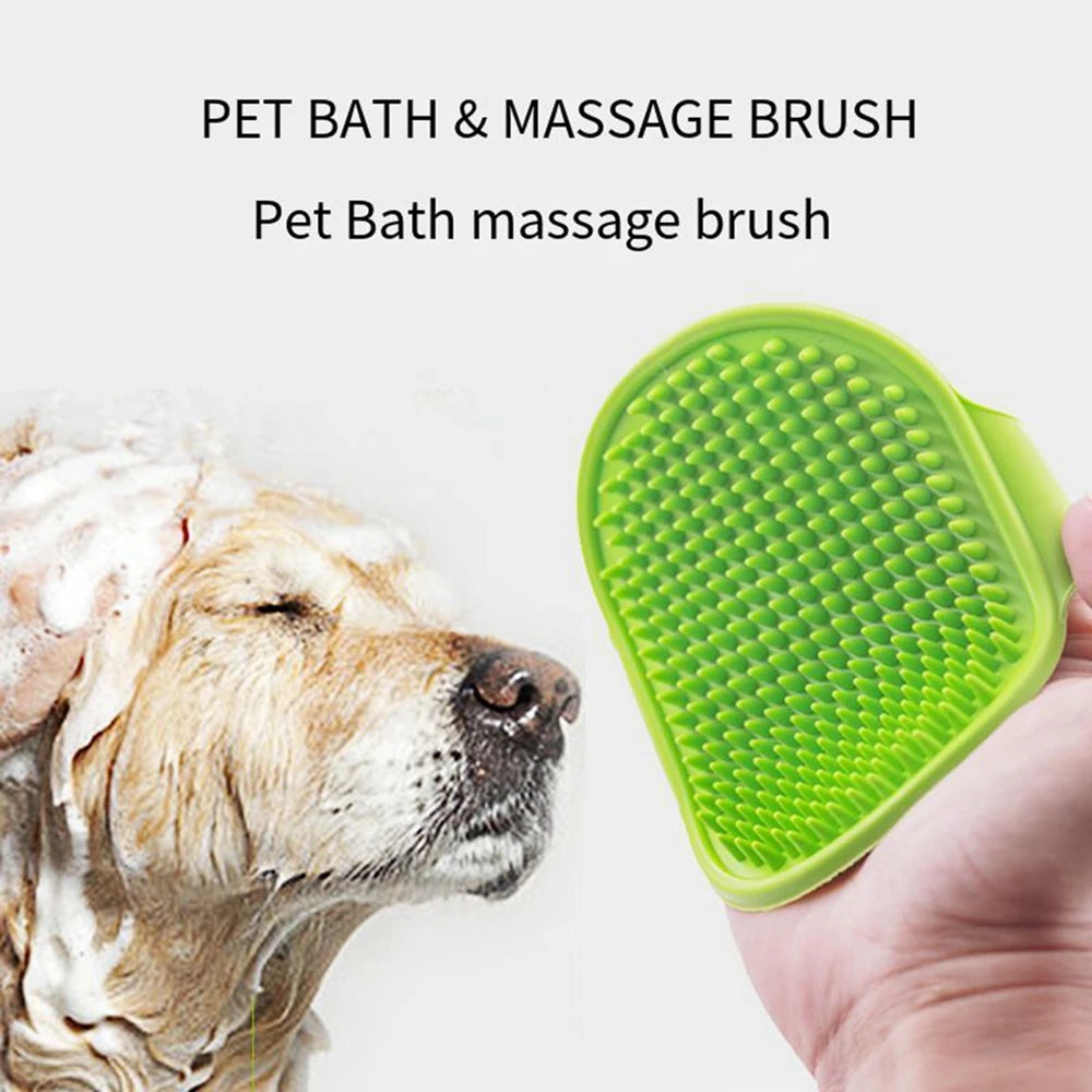 Pet Dog Rubber Glove Hair Fur Grooming Massage Brush - PuppiPaw