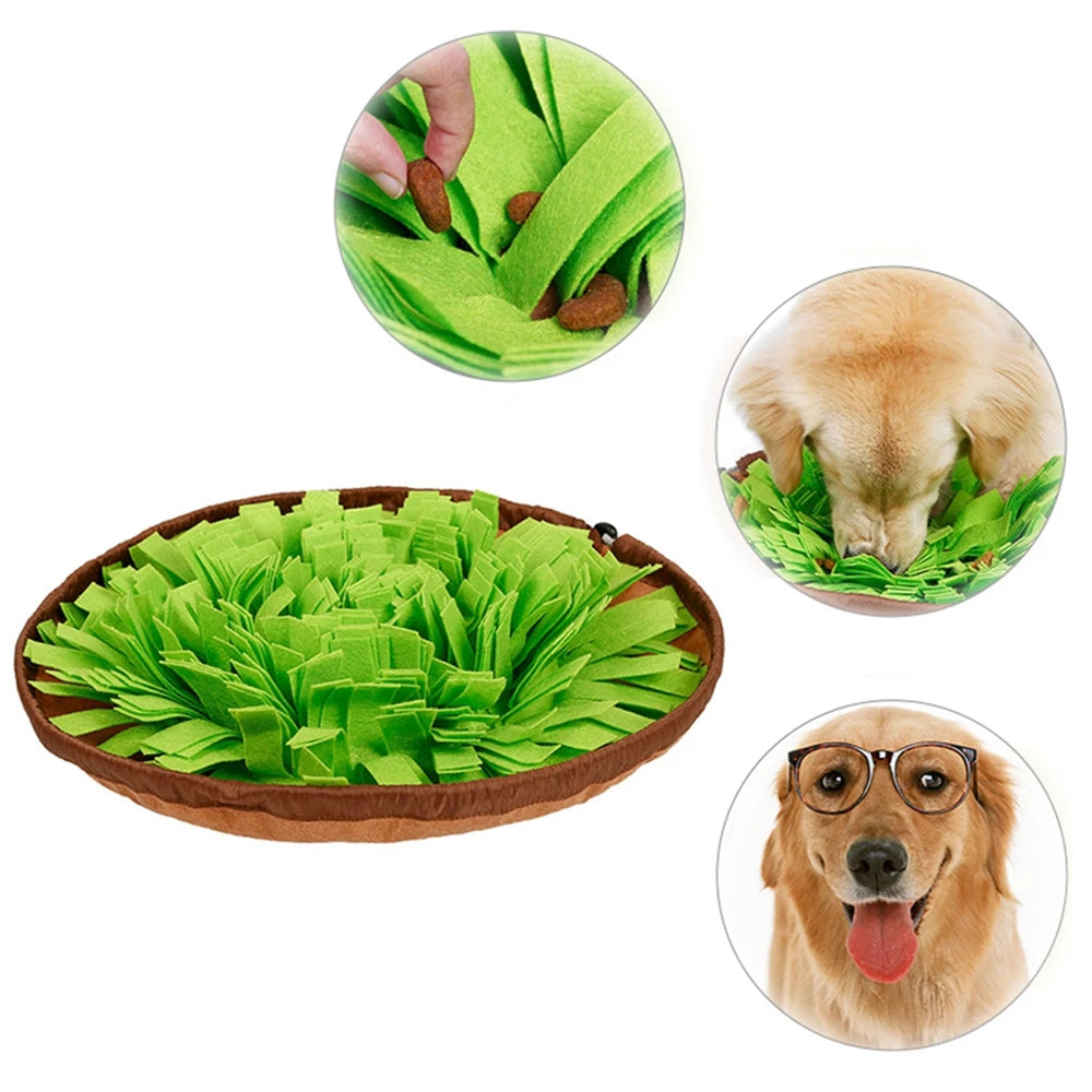 Pet Dog Snuffle Mat Nose Smell Training Sniffing Pad Puzzle Toy - PuppiPaw