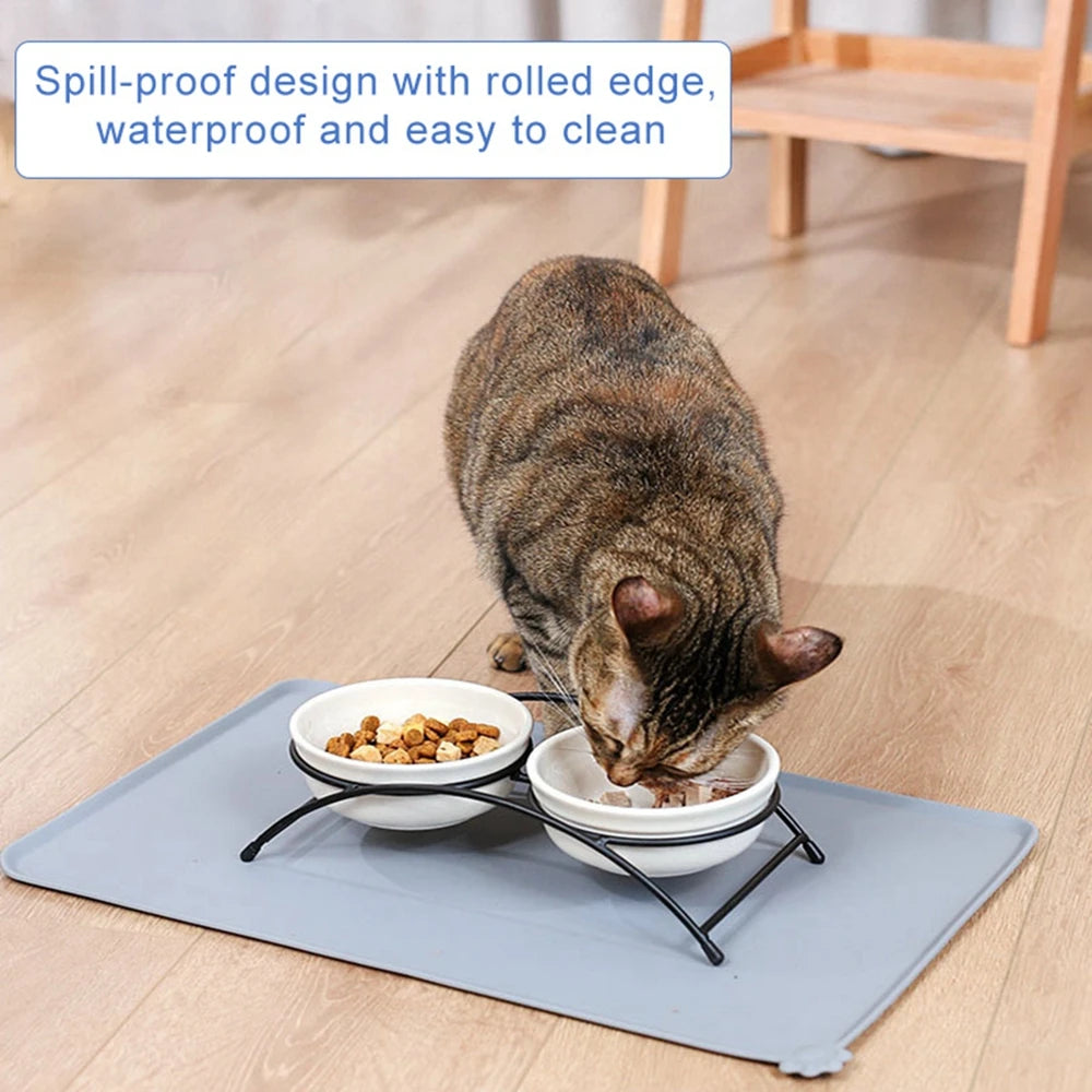 Pet Dog Bowl Food Mat - PuppiPaw