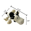 Dog Toys Cow Shape Soft Velvet Chew Toy For Puppy Squeaker Squeaky Plush Bone Molar Pet Toys Bite Resistant Teeth Cleaning Toy - PuppiPaw