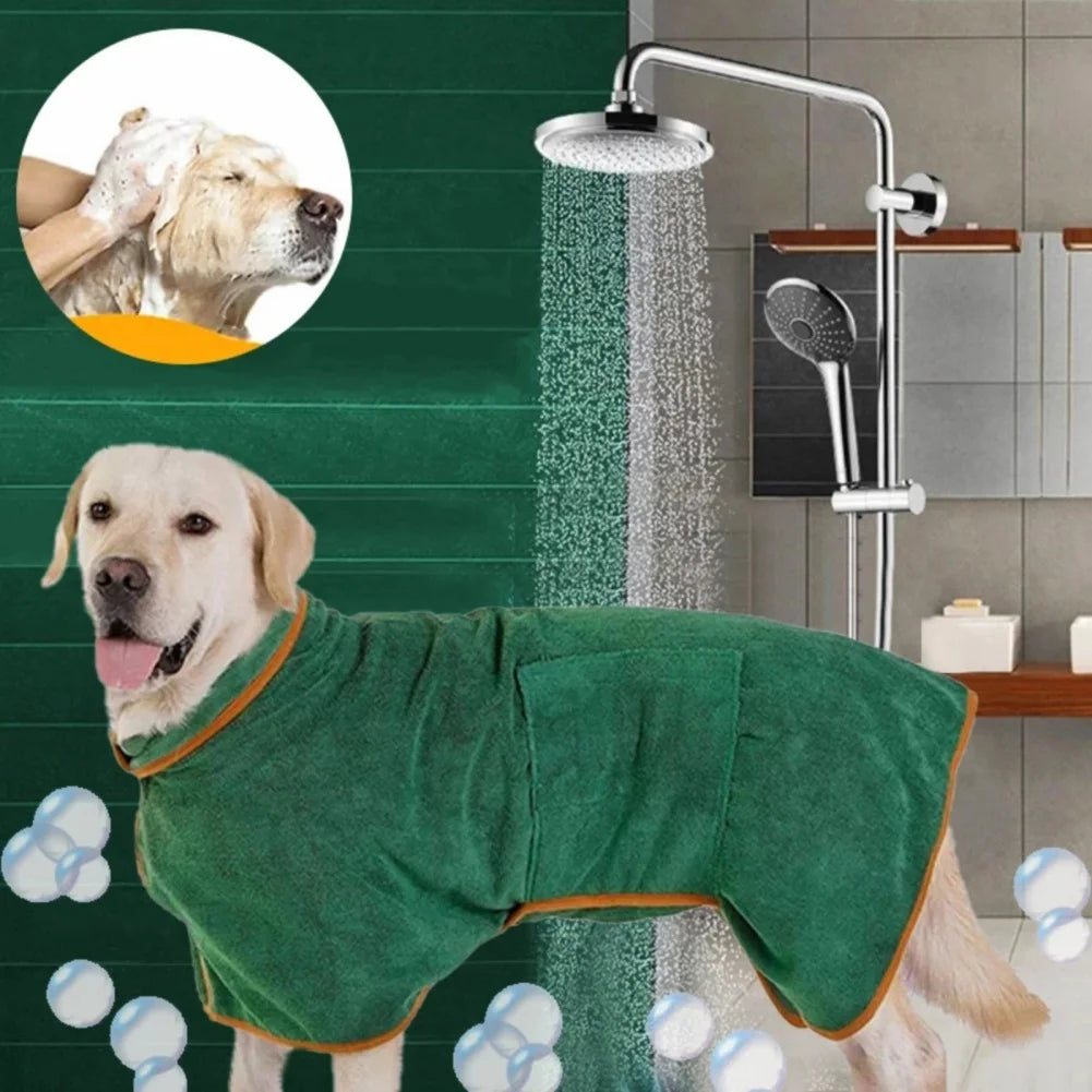 Pet Dog Bathrobe Towel Supe Soft - PuppiPaw