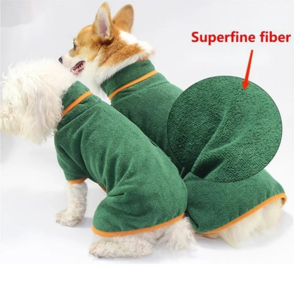 Pet Dog Bathrobe Towel Supe Soft - PuppiPaw