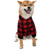 Pet Dog Clothes Plaid Coat Sweater - PuppiPaw