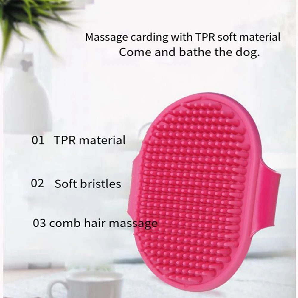 Pet Dog Rubber Glove Hair Fur Grooming Massage Brush - PuppiPaw